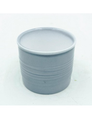 Vaso in terracotta smaltata grigio ghiaccio diametro inteno 7,5