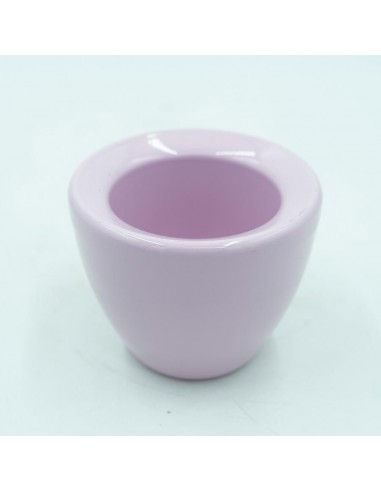 Vaso in terracotta smaltata rosa diametro interno 6