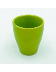 Vaso in terracotta smaltata verde diametro interno 6